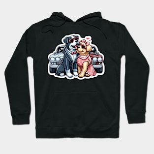 two dogs in love Hoodie